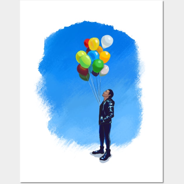 Umbrella Academy - Ben Hargreeves & Balloons Wall Art by brainbag